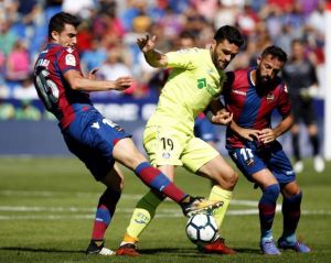 EL GETAFE GANA POR GOLEADA AL LEVANTE U.D