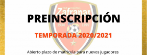 CD ZAFRANAR | ABIERTO PLAZO DE MATRÍCULA PARA NUEVOS JUGADORES