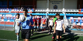 Diariogolsport.com - EL ALEVÍN B DEL ROCAFORT CF PASA EL RODILLO EN GODELLA