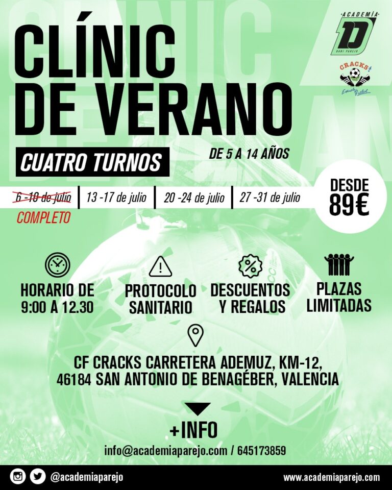 Diariogolsport.com - LAS INSTALACIONECES CRACKS ACOGEN EL CLÍNIC DE VERANO ACADEMIA PAREJO